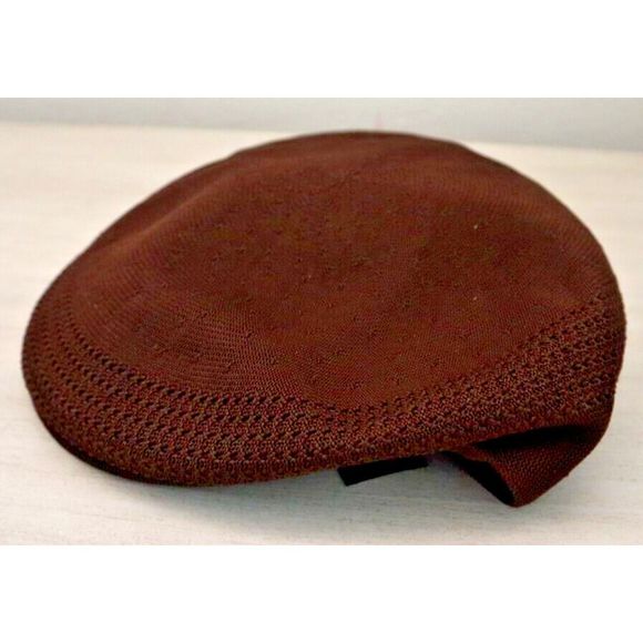 KANGOL 0290BCKG Men's Sz XL Brown Tropic 504 Ventair Ivy Flat Cap Hat - Picture 1 of 5